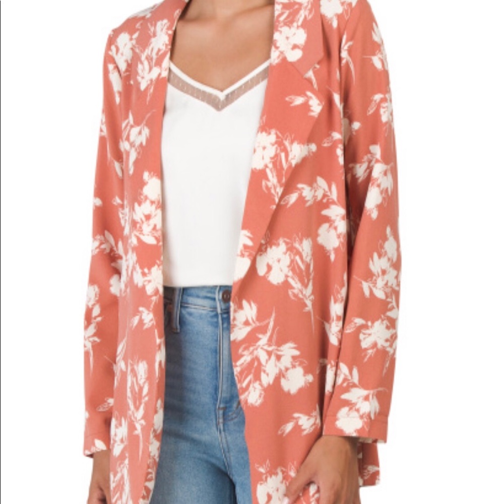Soft coral blazer